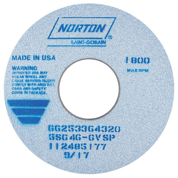 Grinding Wheel, T1, 14x1-1/2x5, CA, 46G, Blue