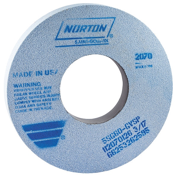Grinding Wheel, T1, 12x1x5, CA, 60G, Sft, Blue