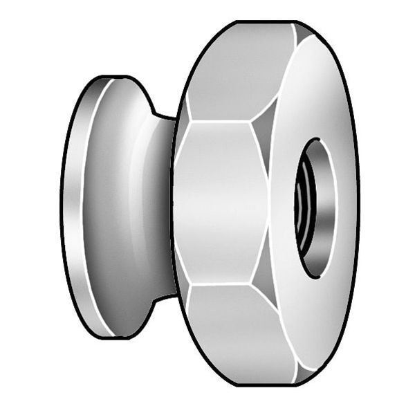 Thumb Nut, 3/8-16, Gr 18-8, SS, Passivtd, PK5