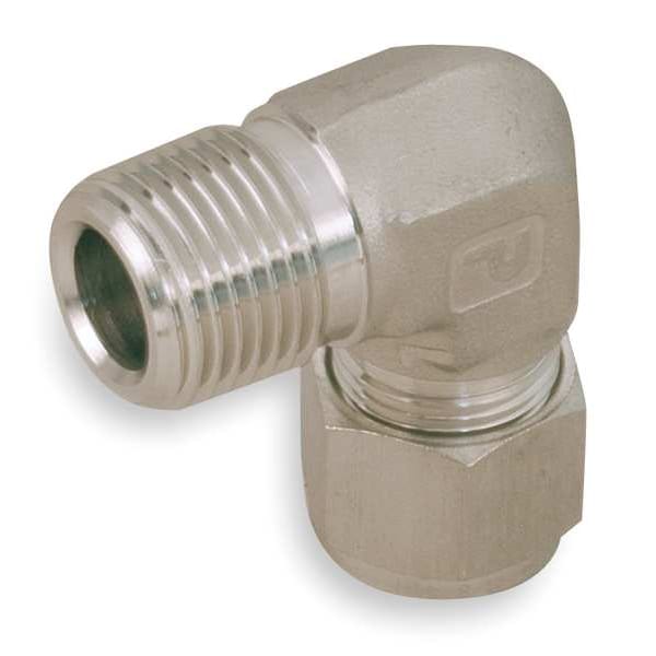 3/8" A-LOK x MNPT SS Male 90 Degree Elbow