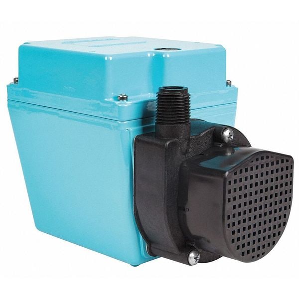Submersible Pump, 3.2 A, 15V AC, 1/15 hp, 16.8 ft Max Head, 1/2 in, 1/2 in Intake and Discharge