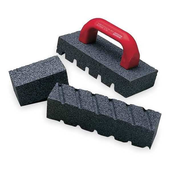 Fluted Rubbing Brick w/Handle, 8x3-1/2