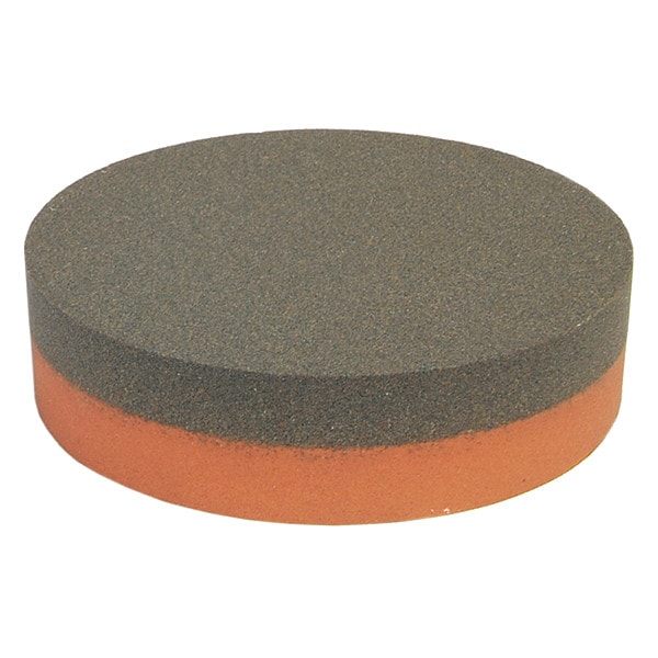 Combination Grit Benchstone, 4 in W, 1 in L, 1 in H, Aluminum Oxide, Brown, Orange