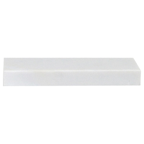 Single Grit Benchstone, 6 in W, 2 in L, 3/4 in H, Hard Arkansas, White