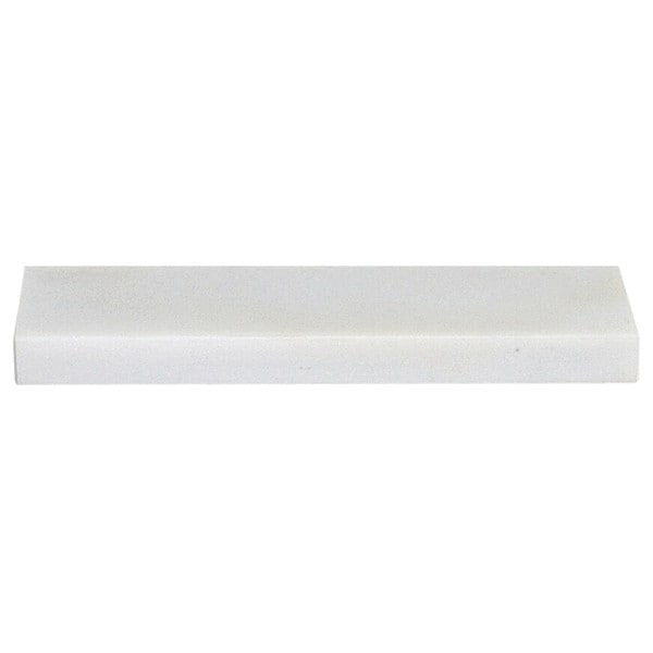 Single Grit Benchstone, 4 in W, 1 in L, 3/8 in H, Hard Arkansas, White