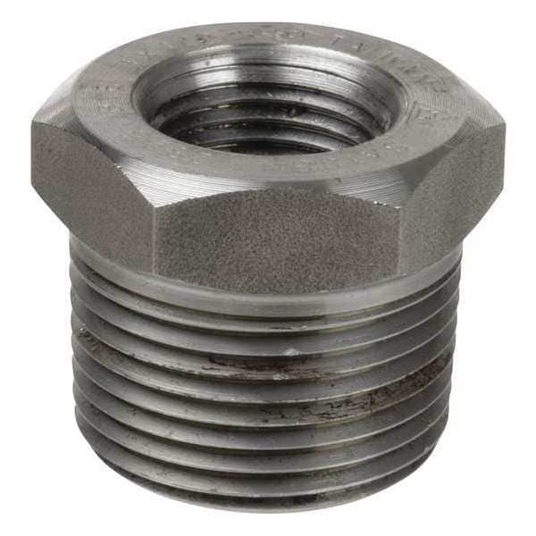 1-1/2" x 1-1/4" MNPT x FNPT 316 SS Hex Reducing Bushing
