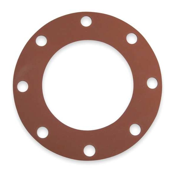 Gasket, Full Face, 4 In, 1/8 In Thick, SBR