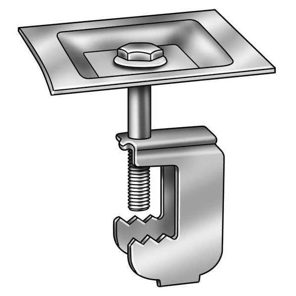 Grating Clip, Square, 1 Bar H, PK50