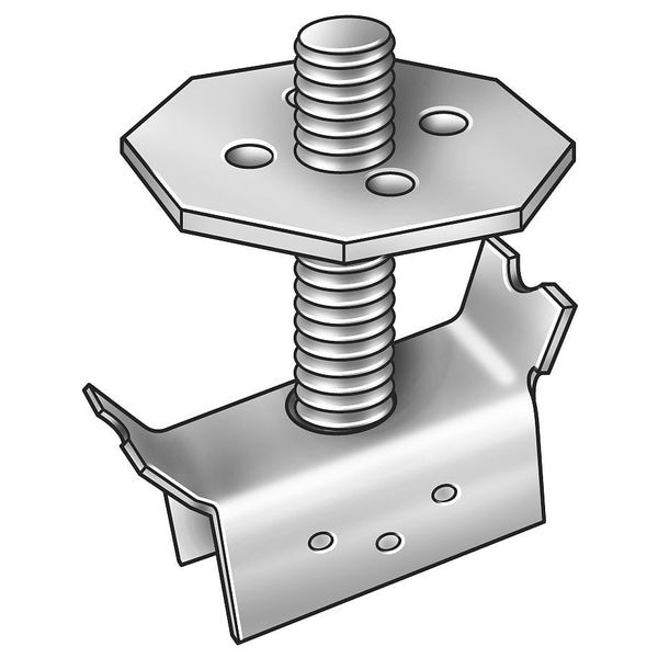 Grating Clip, Mount, 1-2 Bar H, PK20