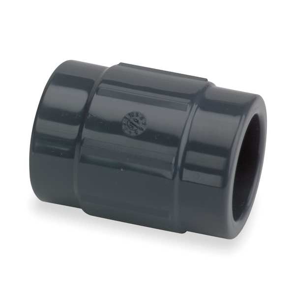 PVC Coupling, FNPT x FNPT, 2-1/2 in Pipe Size