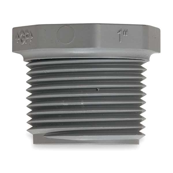 PVC Hex Head Plug, MNPT, 3 in Pipe Size