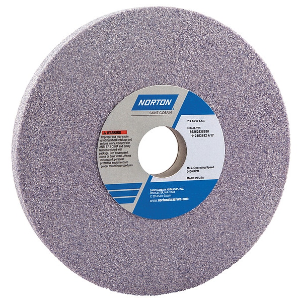 Grinding Wheel, T1, 7x1/2x1.25, AO, 60G, PK5