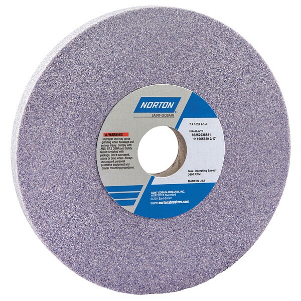 Grinding Wheel, T1, 7x1/2x1.25, AO, 60G, PK5