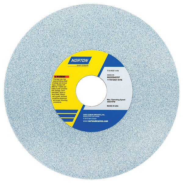 Grinding Wheel, T1, 7x1/4x1.25, CA, 46G, PK5