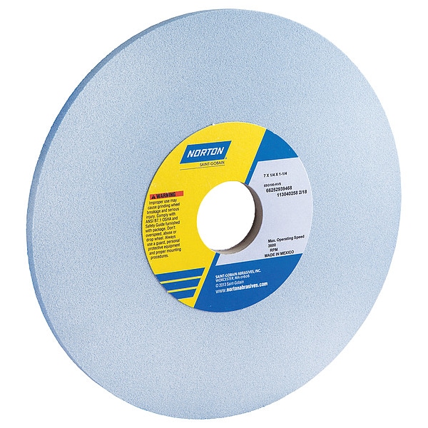 Grinding Wheel, T1, 7x1/4x1.25, CA, 100G, PK5