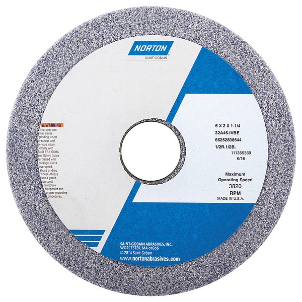 Straight Cup Wheel, 6 Diax2 Tx1.25 AH, PK5