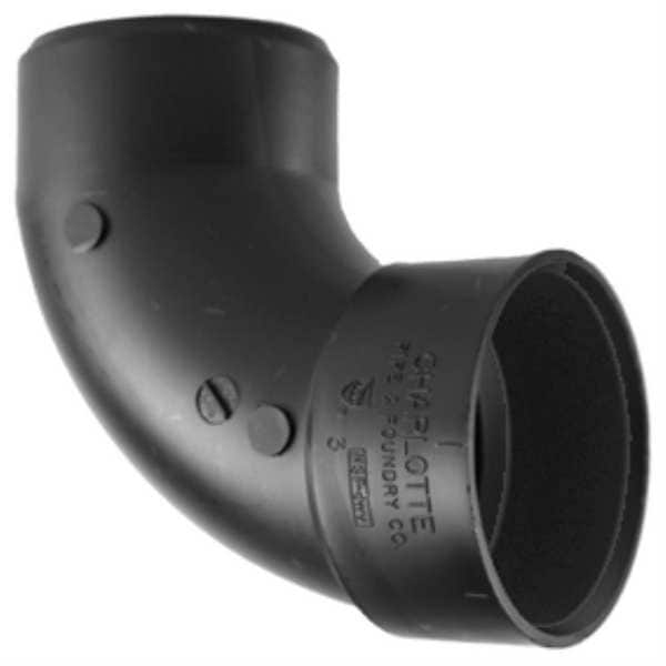 90 Deg Street Elbow, 4 In Hub x Spigot