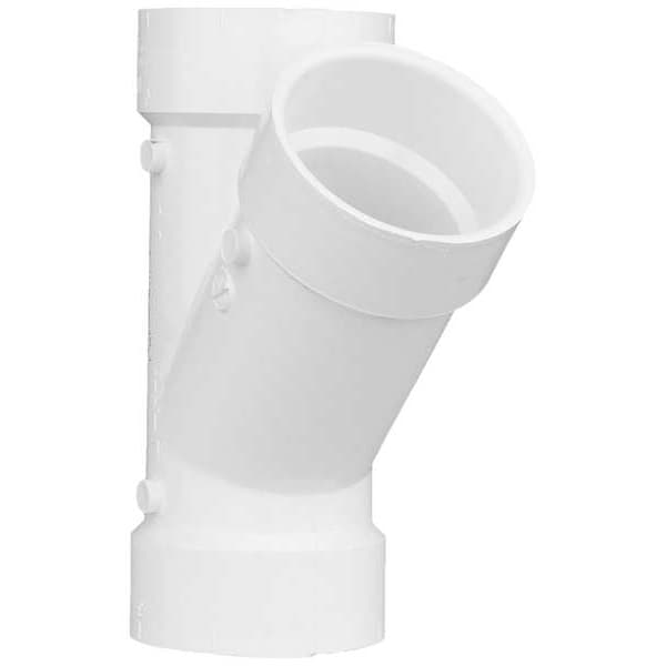 PVC Wye, Hub, 3 in Pipe Size