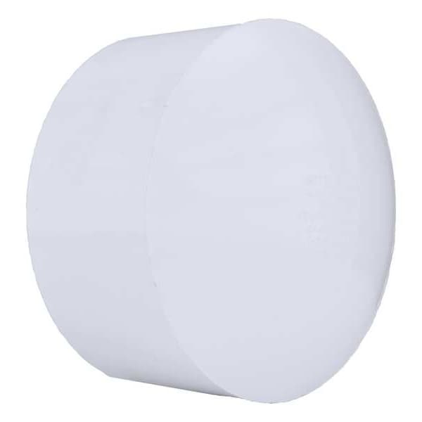PVC Socket Cap, Hub, 6 in Pipe Size