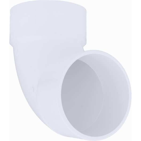 PVC 90 Degree Street Elbow, Hub x Spigot, 6 in Pipe Size