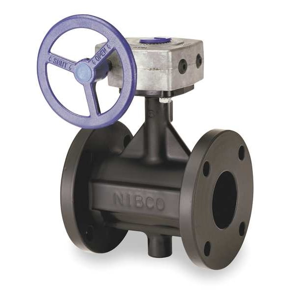 Butterfly Valve, Flanged, 6In, Cast Iron