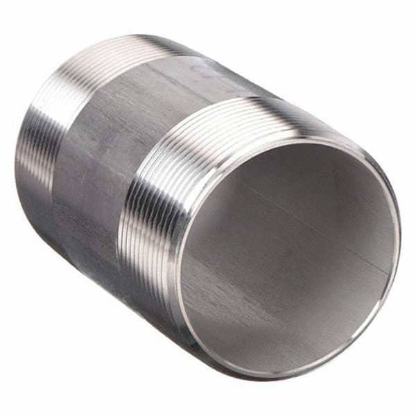 2-1/2" MNPT x 5" TBE Stainless Steel Pipe Nipple Sch 40