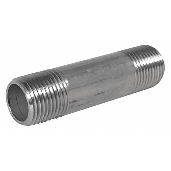 2-1/2" MNPT x 6" TBE Stainless Steel Pipe Nipple Sch 40