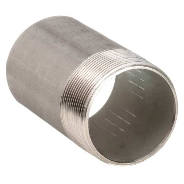 2-1/2" MNPT x 6" TOE Stainless Steel Pipe Nipple Sch 40