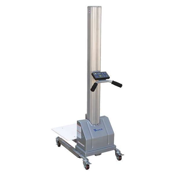 Manual Platform Lift Trucks, Manual, 175 lb Load Capacity, Push Button Lift Control