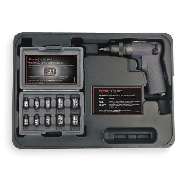 Air Impact Wrench Kit, 1/4 In., 14,500 rpm