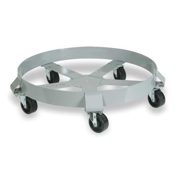 Drum Dolly, 1250 lb., 6-1/2 In H, 55 gal.