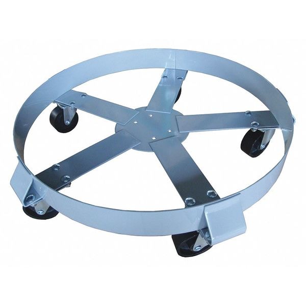 Drum Dolly, 1400 lb., 6-1/2 In H, 55 gal.