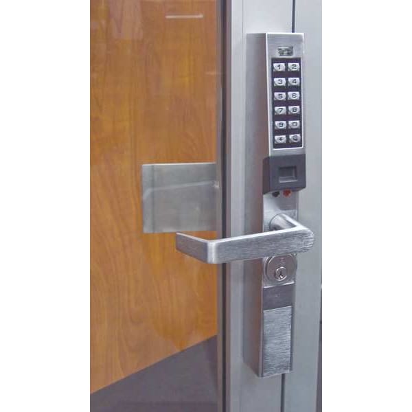 Electronic Lock, Brushed Chrome, 12 Button