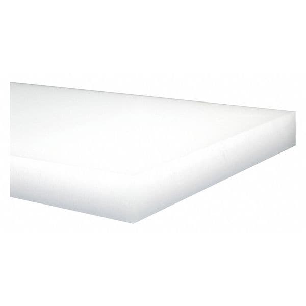Off-White HDPE Sheet Stock 96" L x 48" W x 0.125" Thick