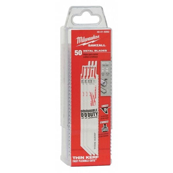 6" 10 TPI Thin Kerf Ice Hardened SAWZALL Blades (50 Pk)