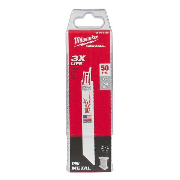 6" 24 TPI SAWZALL Blades (50 Pk)