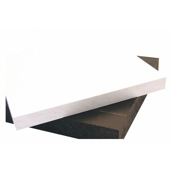 Black HDPE Sheet Stock 12" L x 12" W x 1.000" Thick