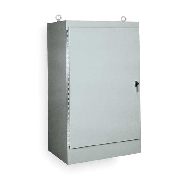 3 Point Latch with Padlock Handle Electrical Enclosures, 72 in H, 18 in D, 36 in W, 12, Steel