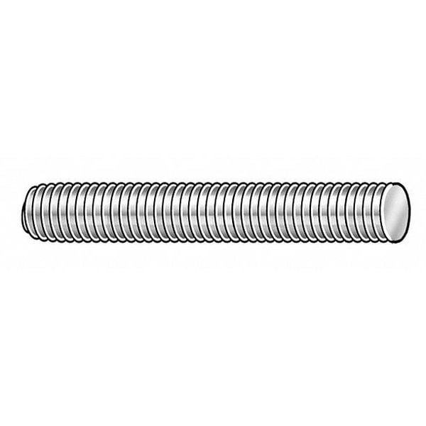 Threaded Stud, Zinc Plated, 100 PK