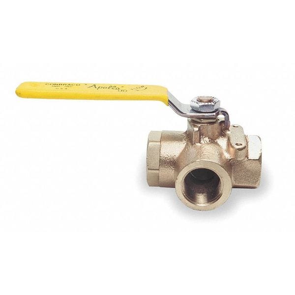 1-1/2" FNPT Bronze Ball Valve 3-Way