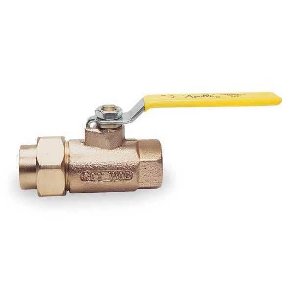 1" FNPT Bronze Ball Valve Inline Single Union