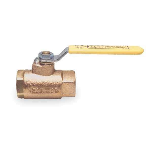 1" FNPT Bronze Gas Ball Valve Inline