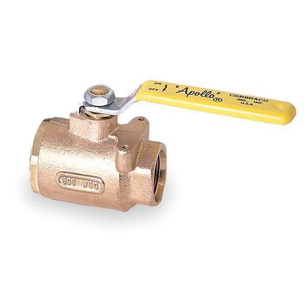 1-1/4" SAE Bronze Ball Valve Inline