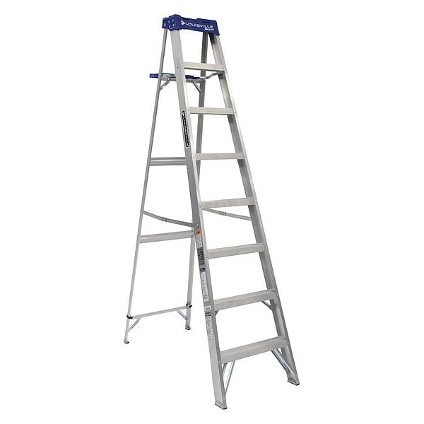 8 ft Aluminum Stepladder, 250 lb Capacity