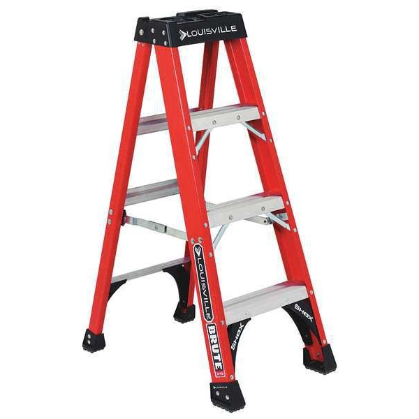 4 ft Fiberglass Stepladder, 375 lb Capacity