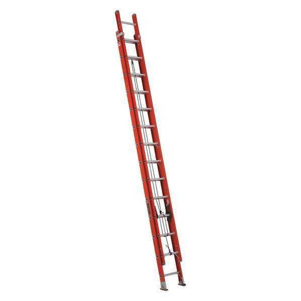 28 ft Fiberglass Extension Ladder, 300 lb Load Capacity