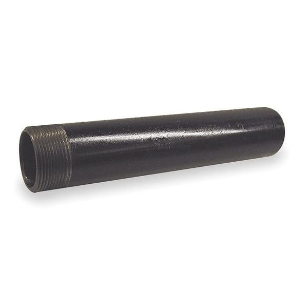 1-1/2" x 12" TOE Black Pipe Nipple Sch 80
