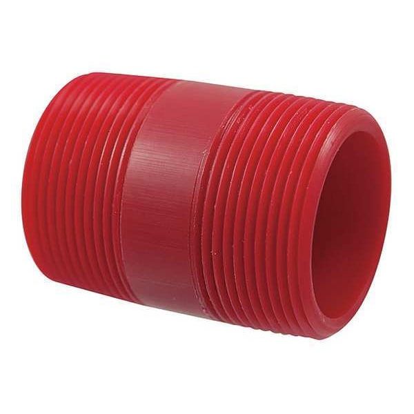 3/4" MNPT x 2" TBE Kynar(R) Pipe Nipple Sch 80