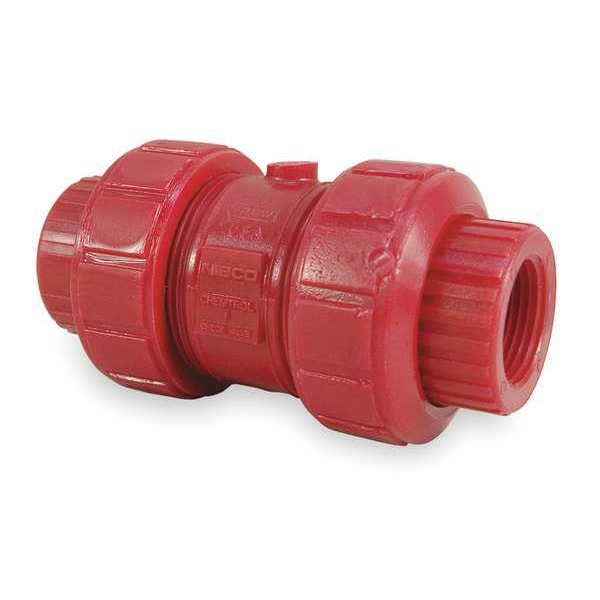 1" FPT Kynar Ball Check Valve