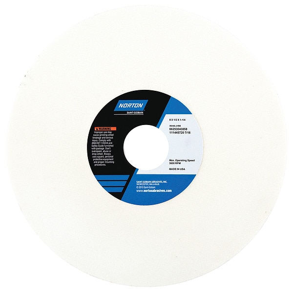 Grinding Wheel, T1, 8x1/2x1.25, AO, 60G, PK5